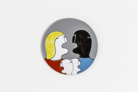 Fabrizio Dusi Classic family ceramica coppia mista incomunicabilità