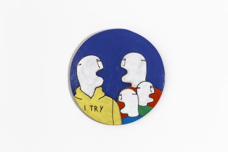 Fabrizio Dusi Classic family ceramica coppia gay incomunicabilità