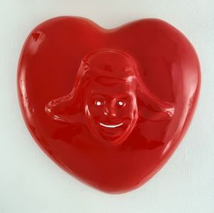 Gianni Cella Icona rossa cuore Nuovi Futuristi
