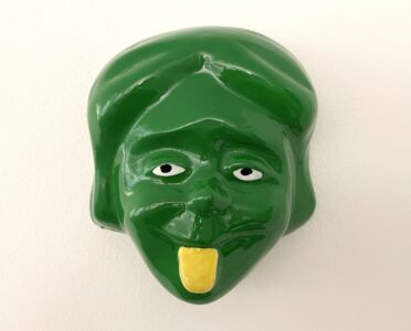 Gianni Cella Linguaccia maschera apotropaica nuovi futuristi Plumcake bassorilievo