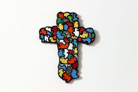 Fabrizio Dusi Croce ceramica incomunicabilità umanità