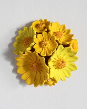 Kazumasa Mizokami Luci della primavera fiori terracotta dipinta Giappone