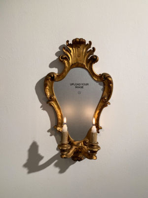 Nicolò Tomaini black mirror specchio nero arte concettuale carica la tua immagine del profilo