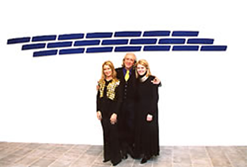 Pino Pinelli con Susanna e Sabina