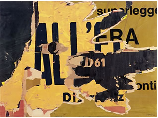 Senza titolo di Mimmo Rotella