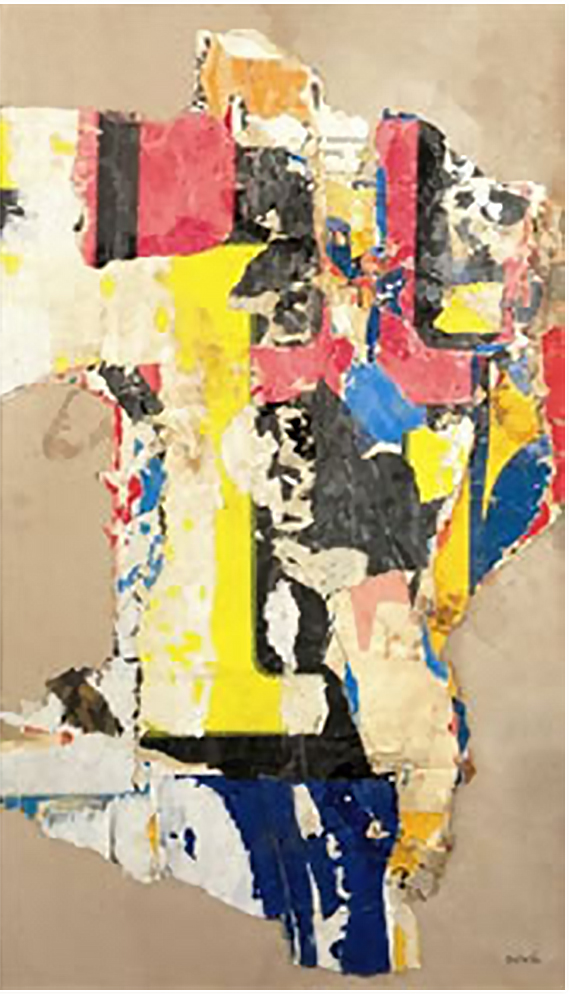 Stralcio colore di Mimmo Rotella