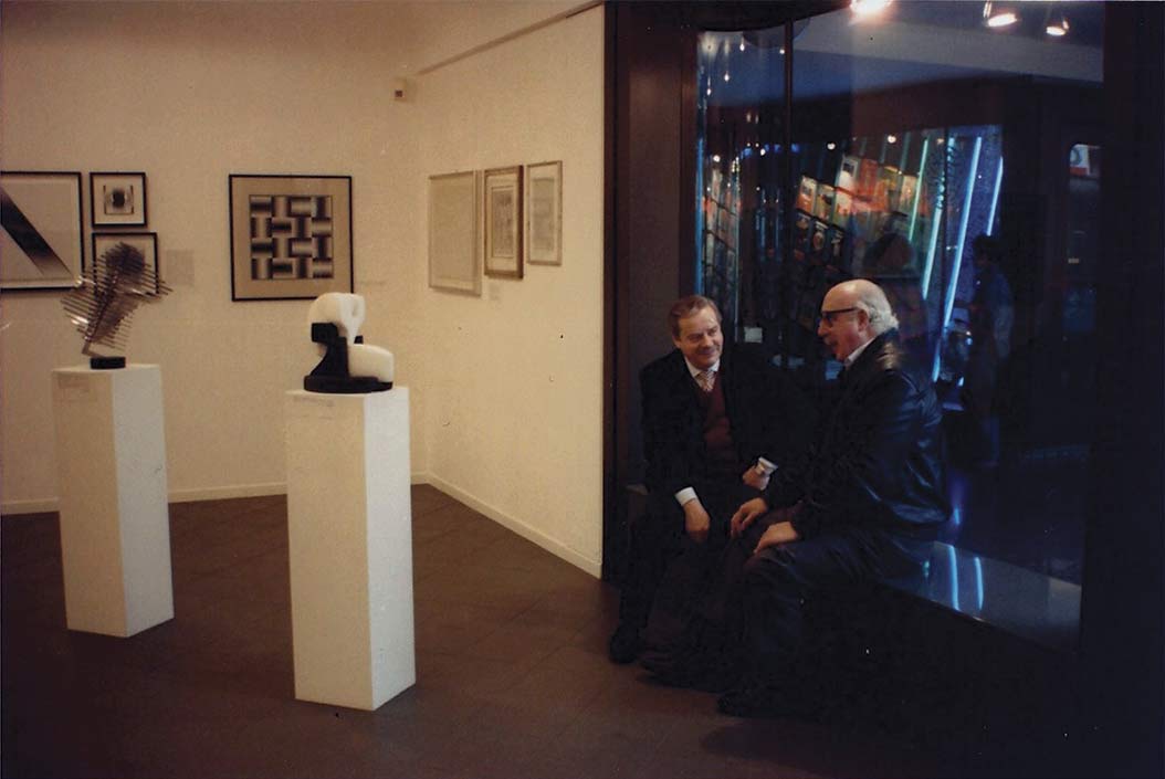 Foto con Mario Melesi e Horacio Garcia Rossi